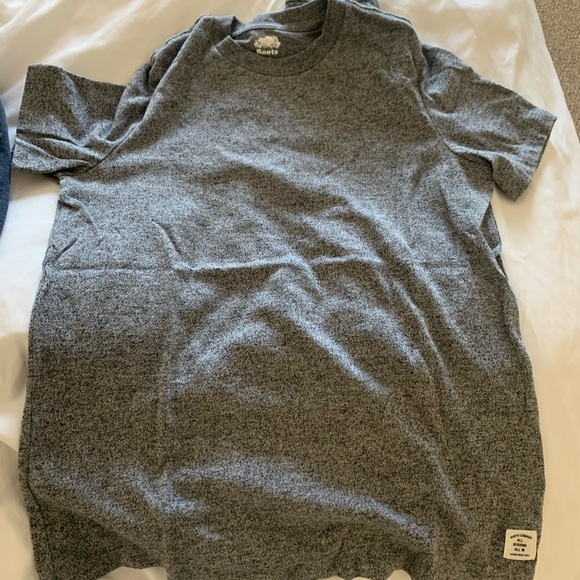 Roots Plain Gray T Shirt - Picture 1 of 1